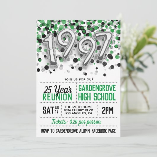 1997年高等学校大学懇親会招待状 招待状 (スタンド正面)