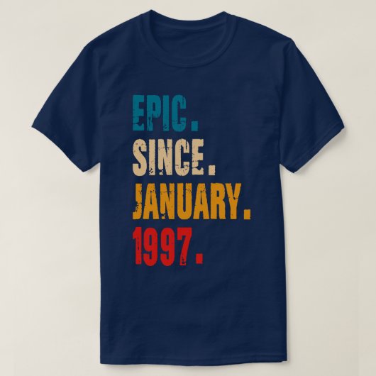 1997年1月以来の叙事詩 Tシャツ (デザイン正面)