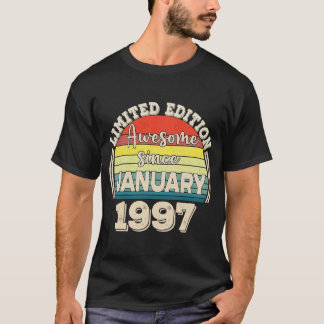 1997年1月生まれのすばらしいパパ ママ Tシャツ