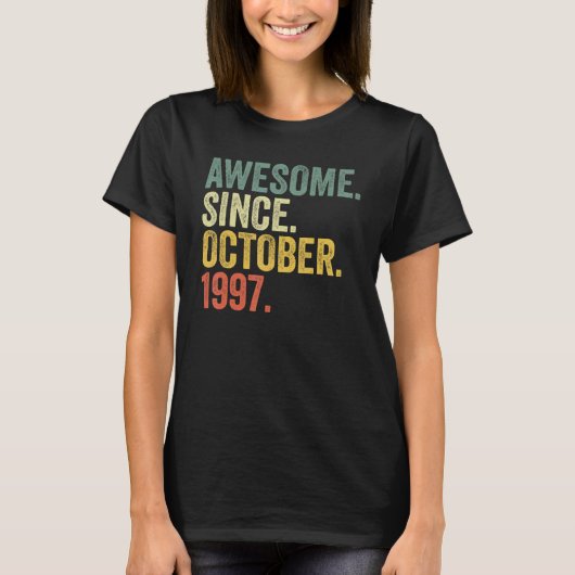 1997年10月素晴らし25日誕生日 Tシャツ (正面)
