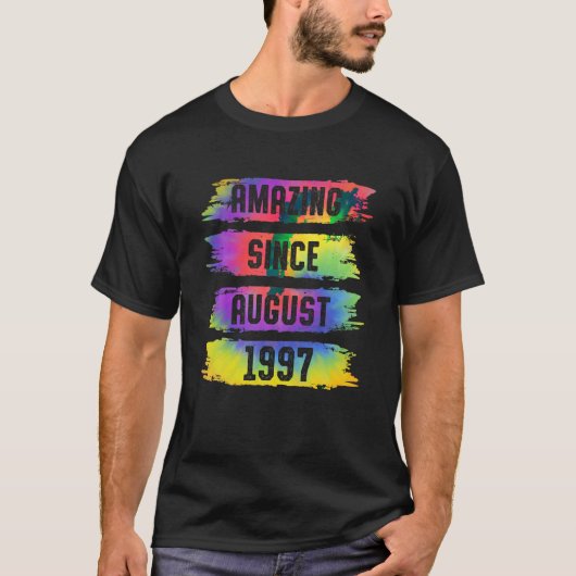 1997年26歳威厳がある絞り染め26t以来の驚き tシャツ (正面)