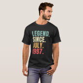 1997年7月誕生日1997年7月レトロ以来の伝説 Tシャツ (正面フル)
