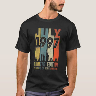 1997年7月25歳1997誕生日 Tシャツ