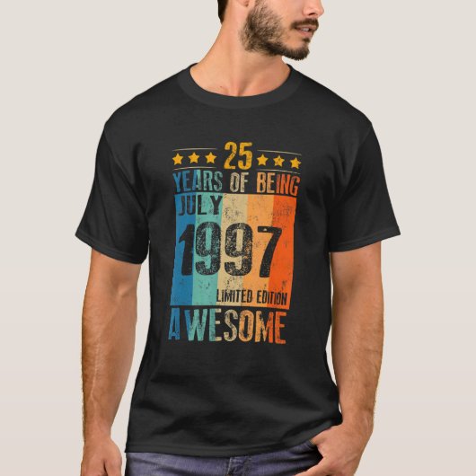 1997年7月25歳2素晴らし歳 Tシャツ (正面)