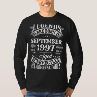 1997年9生まれ月25日誕生日・レジェンズ Tシャツ