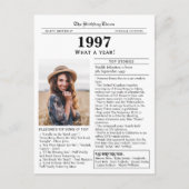 1997新聞誕生日ポストカード ポストカード (正面)