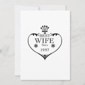 1997最高の年20周年を迎え結婚た妻 カード (正面)