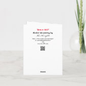 1997生まれ年の誕生日おもしろいファクト・カード カード (裏面)