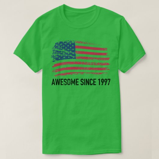 1997生まれ年25歳1997年25歳で誕生 Tシャツ (デザイン正面)
