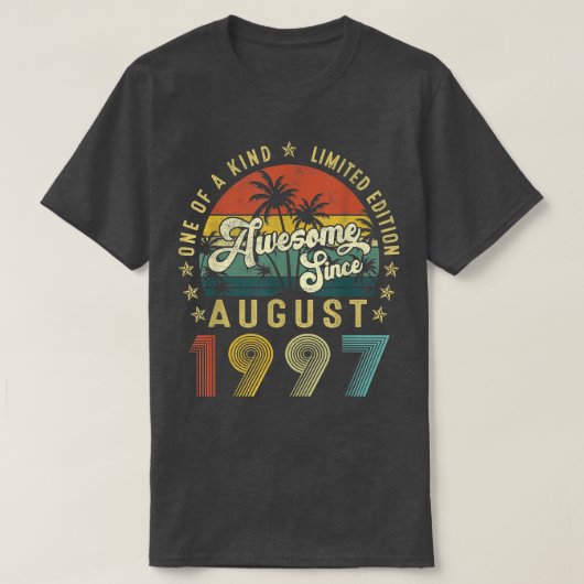 1997素晴らし年のヴィンテージ25誕生日私から Tシャツ (デザイン正面)