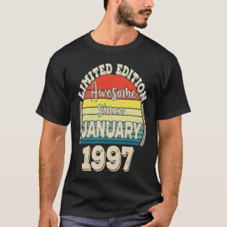1997素晴らし年1月から生まれ1月のパパママ Tシャツ