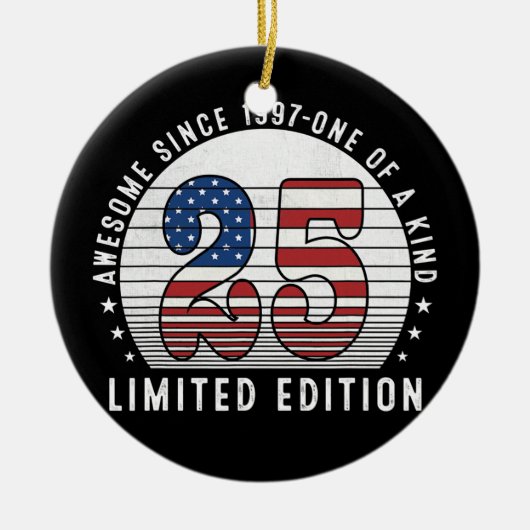 1997素晴らし年25歳25誕生日以来 セラミックオーナメント (正面)