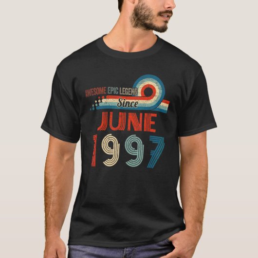 1997素晴らし年6月25誕生日以来の叙事詩 Tシャツ (正面)