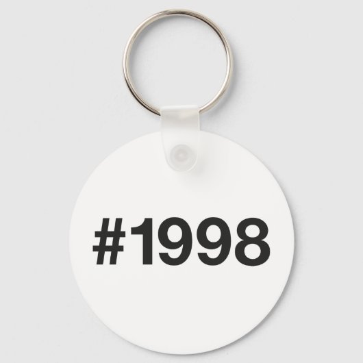 1998ハッシュタグ27誕生日記念日 キーホルダー (正面)