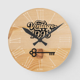 1998ヴィンテージアクリル製壁時計 ラウンド壁時計