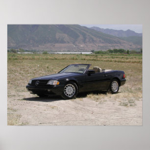 1998年のベンツSL500のロードスター ポスター