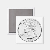 1998年ベンフランクリン・クォータードル製品 マグネット (正面/裏面)