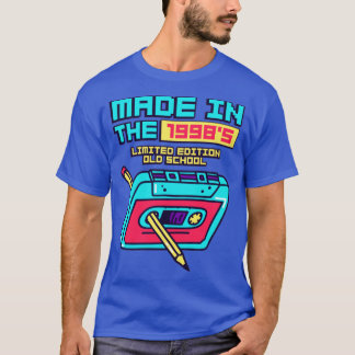 1998年代のカセットテープにレトロ Tシャツ