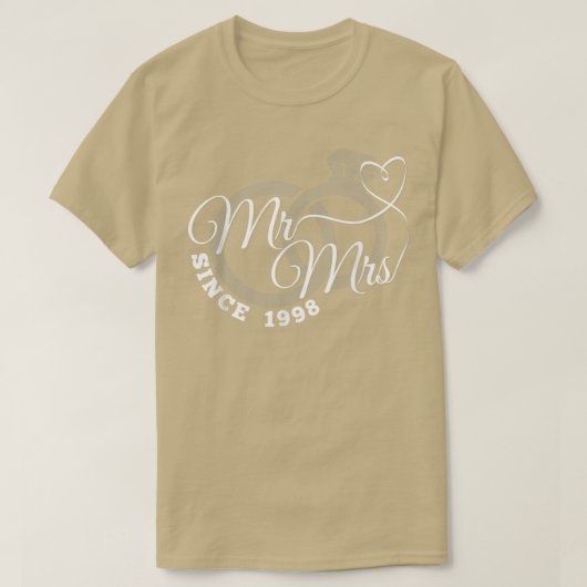 1998年以来24周年記念結婚会 Tシャツ (デザイン正面)