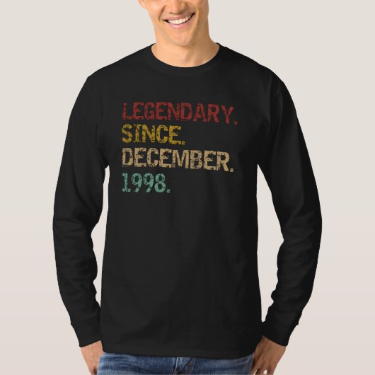 1998年12月以来のレジェンド Tシャツ (正面)