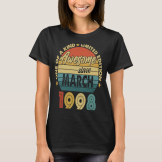 1998年3素晴らし月25日誕生日25歳 Tシャツ