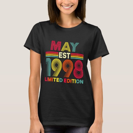 1998年5月設立 誕生日限定版 28歳 Tシャツ (正面)