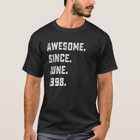 1998年6月素晴らし24歳誕生日 Tシャツ (正面)