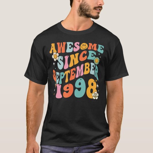 1998年9月以素晴らし降24誕生日 Tシャツ (正面)