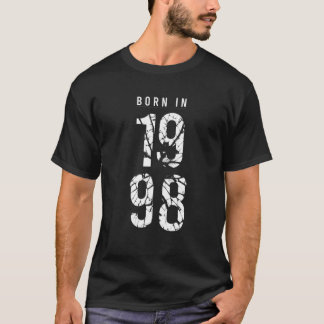 1998生まれ年の誕生年1998の誕生日は粉砕セント Tシャツ