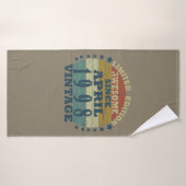 1998生まれ年4月のヴィンテージ誕生日 バスタオル (バスタオル)