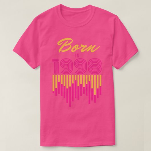 1998生まれ年 Tシャツ (デザイン正面)