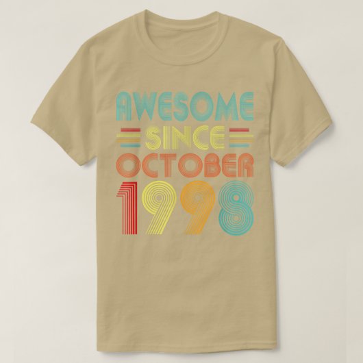 1998素晴らし年10月以来24歳ヴィンテージ24t tシャツ (デザイン正面)