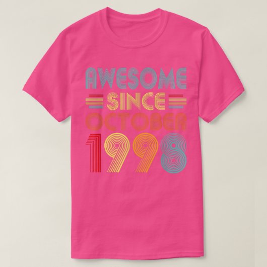 1998素晴らし年10月以来24歳ヴィンテージ24t tシャツ (デザイン正面)