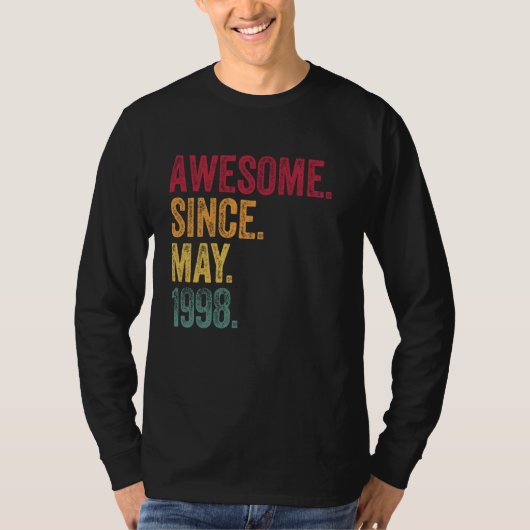 1998素晴らし年5月27歳27誕生日から Tシャツ (正面)