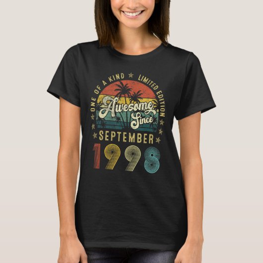 1998素晴らし年9月25日25th Bir Tシャツ (正面)