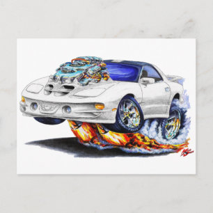1998-02ファイアバードトランスアムホワイトカー ポストカード