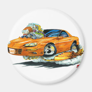 1998-02年のCamaroのオレンジ車 マグネット