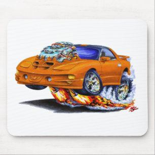 1998-02年のFirebird TRANS AMのオレンジ車 マウスパッド