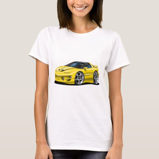1998-02年のTRANS AMの黄色い車 Tシャツ (正面)