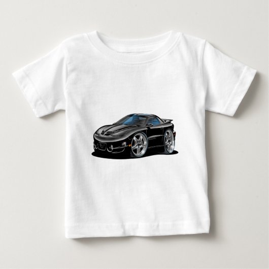 1998-02年のTRANS AMの黒い車 ベビーTシャツ (正面)