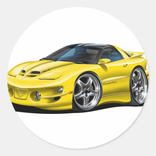1998-02 Trans Amイエローカー ラウンドシール (正面)