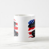 1998-04年のコルベットの黒い車 コーヒーマグカップ (中央)