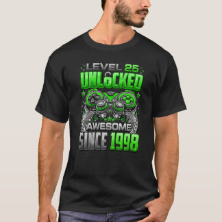 1998 25誕生日以素晴らし降のレベル25のロック解除 Tシャツ