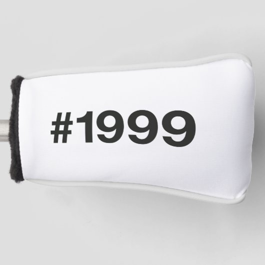 1999ハッシュタグ26誕生日記念日 ゴルフヘッドカバー (正面)