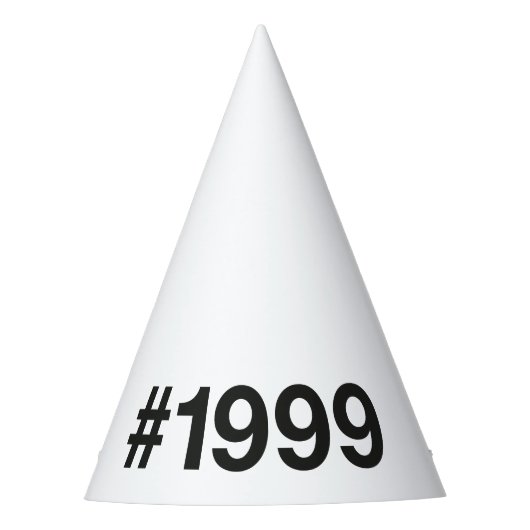 1999ハッシュタグ26誕生日記念日 パーティーハット (正面)