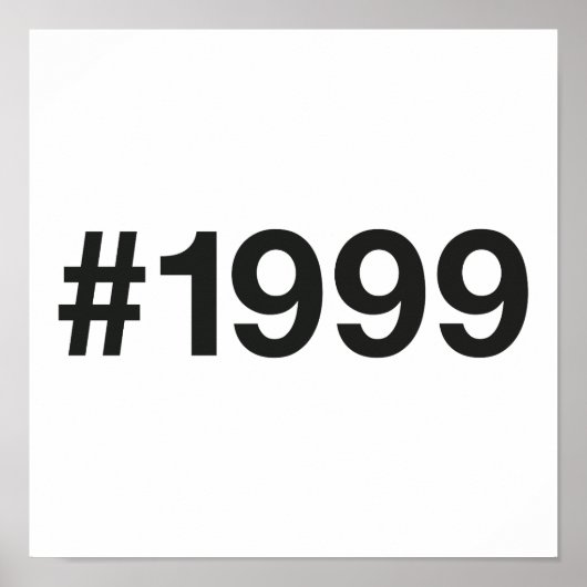 1999ハッシュタグ26誕生日記念日 ポスター (正面)