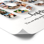 1999パーソナライズされた年に生まれ写真コラージュ ポスター (角)