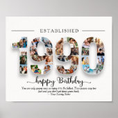 1999パーソナライズされた年に生まれ写真コラージュ ポスター (正面)