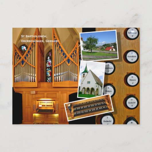 1999ビエオルガン、オベルボイヒンギン ポストカード (正面)