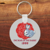1999年うさぎの贈物の年 キーホルダー (正面)
